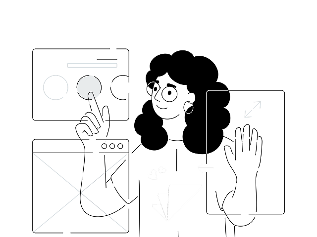 User choosing interface layout