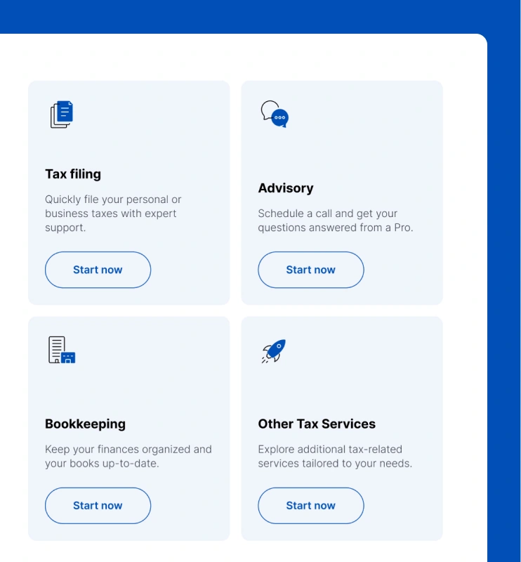 Client portal homepage interface